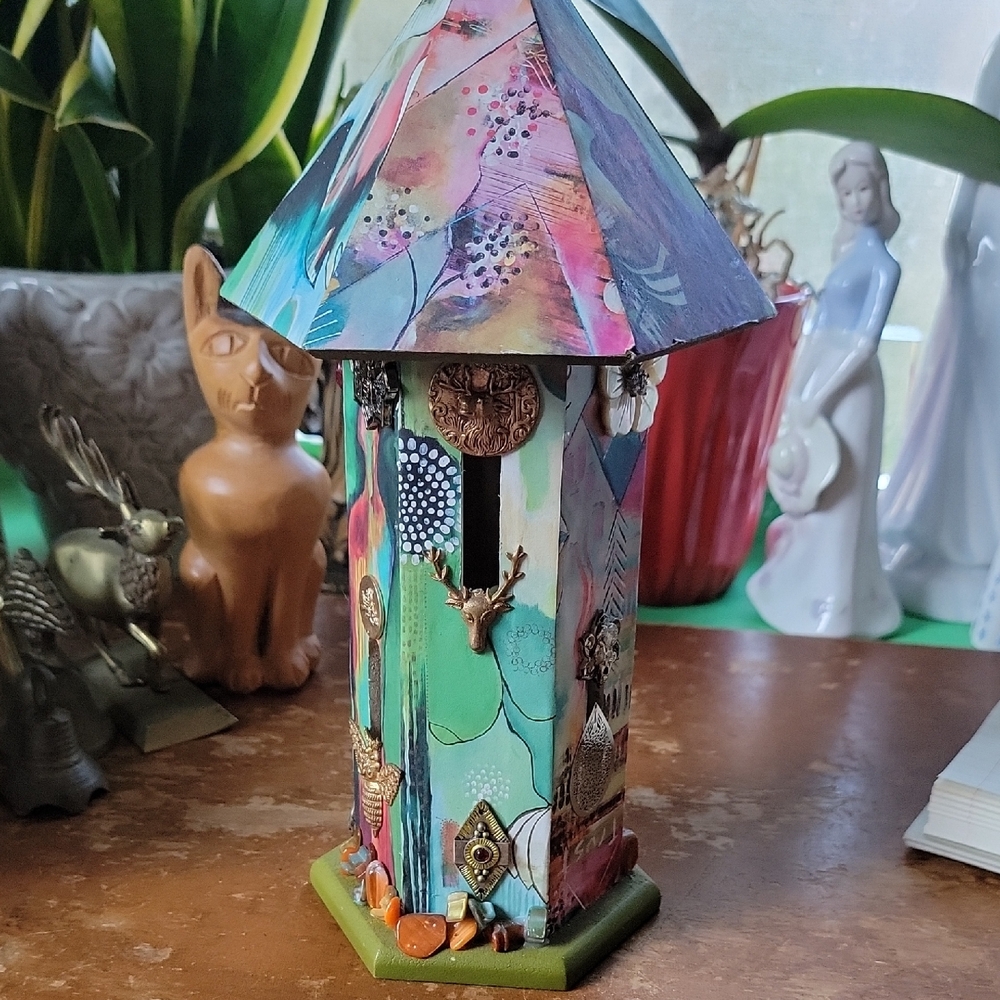 Colorful Artistic Home Accent Tower